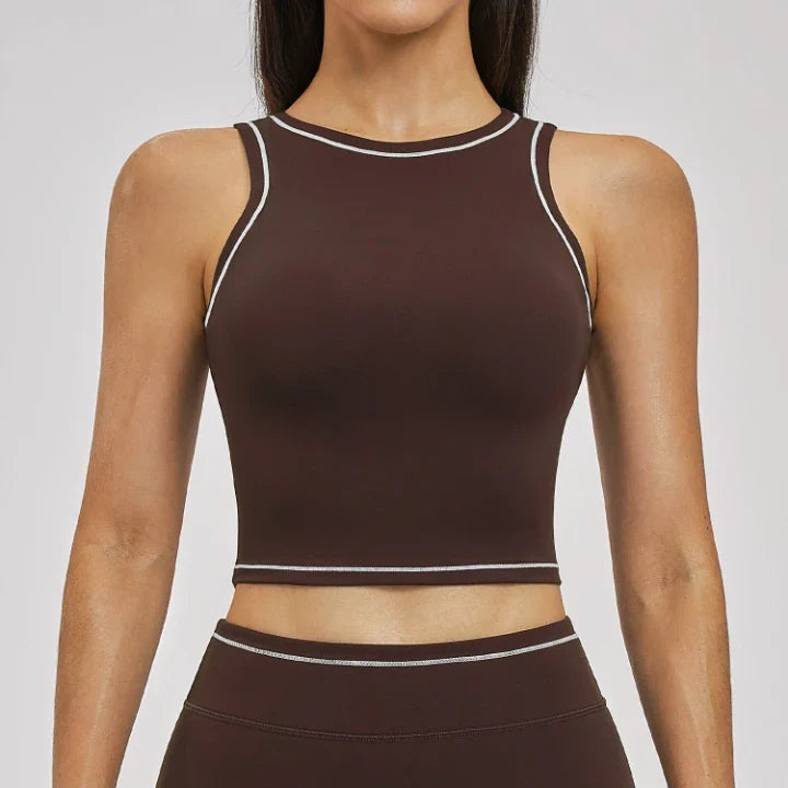 Gilet de yoga antichoc color block pour femmes