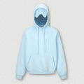 Sweat-shirt à capuche uni pour homme avec cache-œil