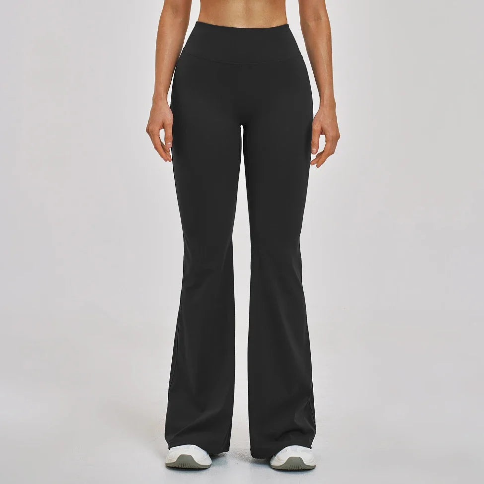 Pantalon de yoga évasé taille haute sculptant pour femme