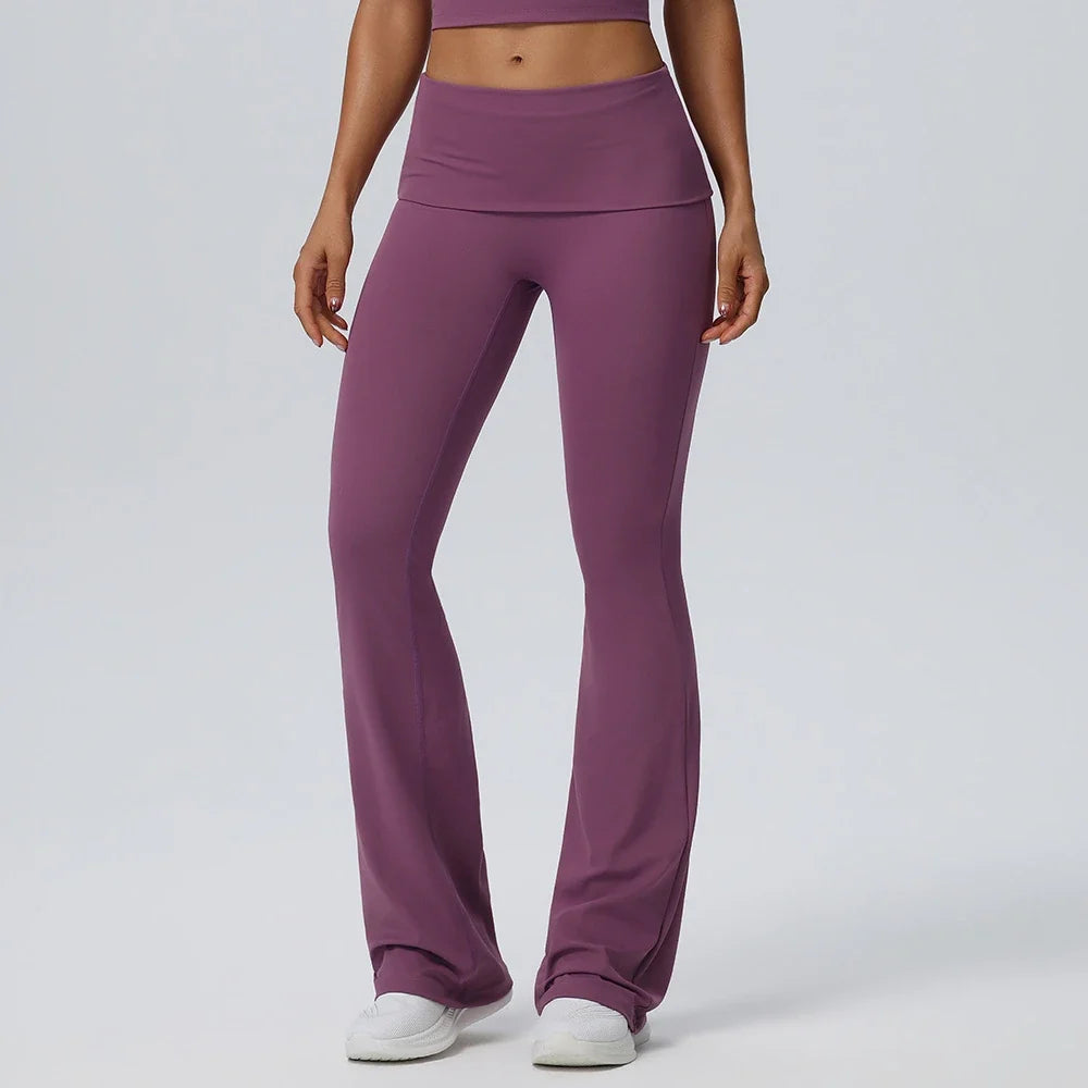 Pantalon de yoga évasé pour femmes
