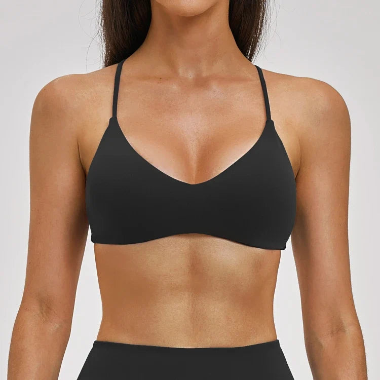 Soutien-gorge de sport de yoga dos en Y pour femmes