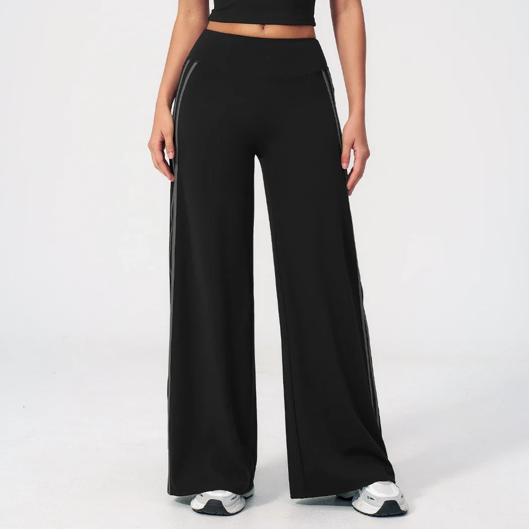 Pantalon de yoga ample color block pour femme