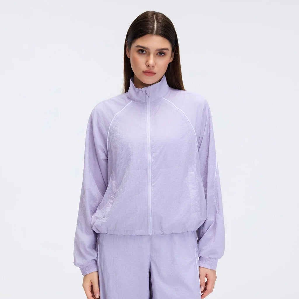 Veste coupe-vent ample et décontractée pour femme