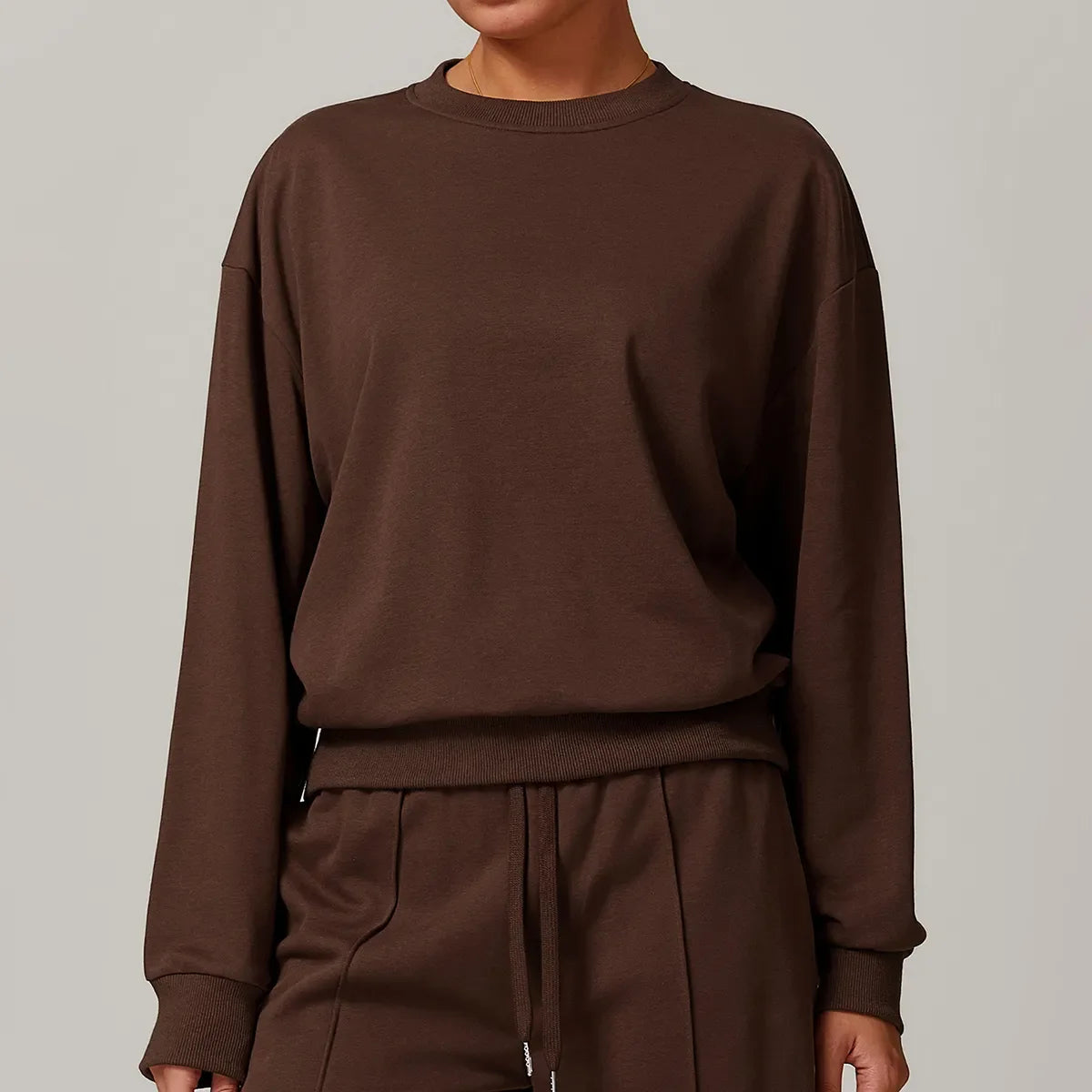 Pull décontracté à col rond