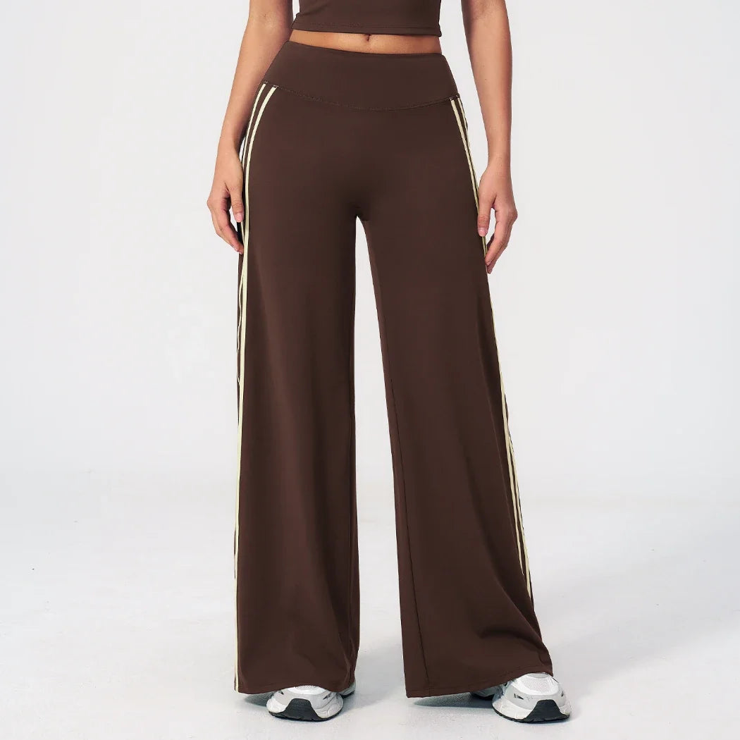 Pantalon de yoga ample color block pour femme