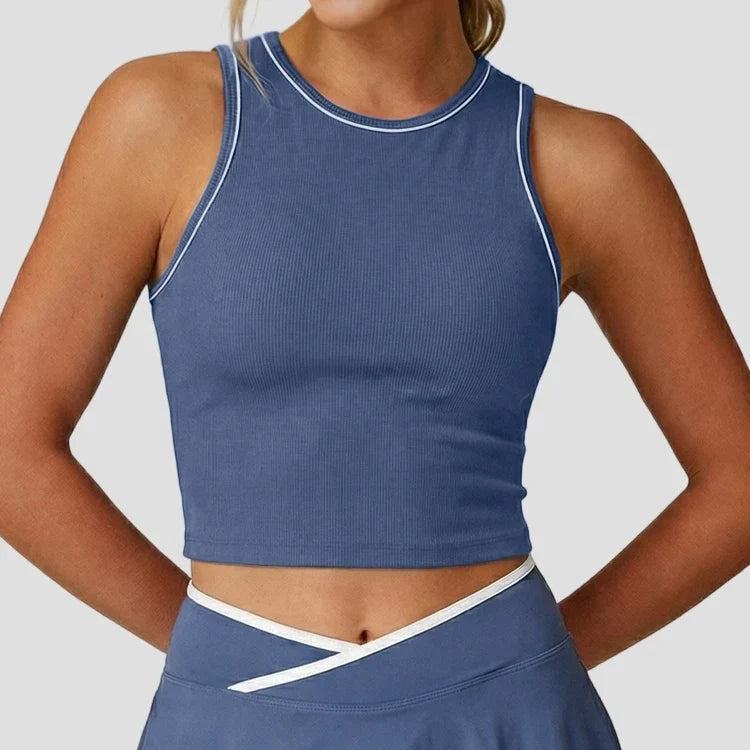 Débardeur de yoga sans coutures pour femme