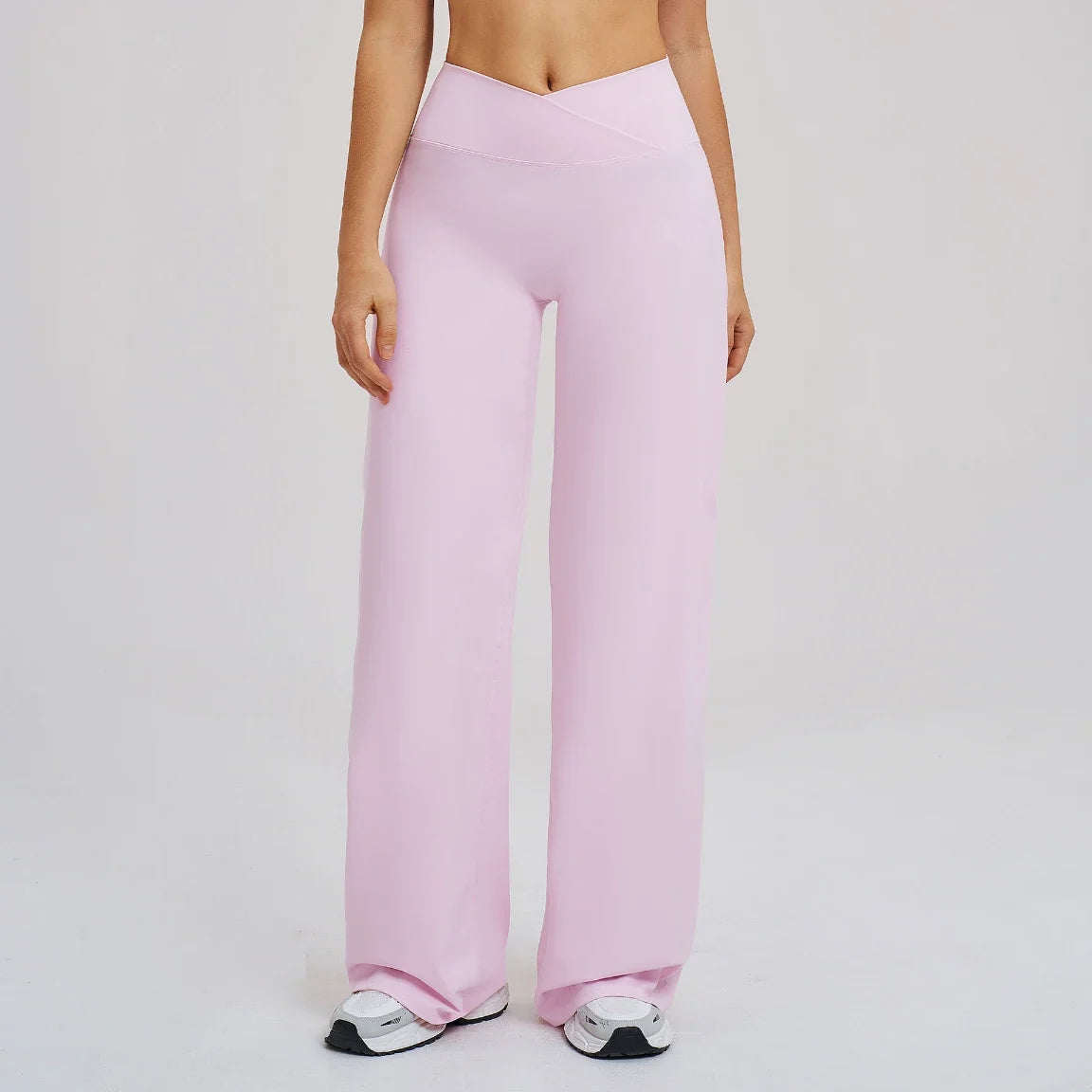 Pantalon de yoga ample à taille croisée pour femme