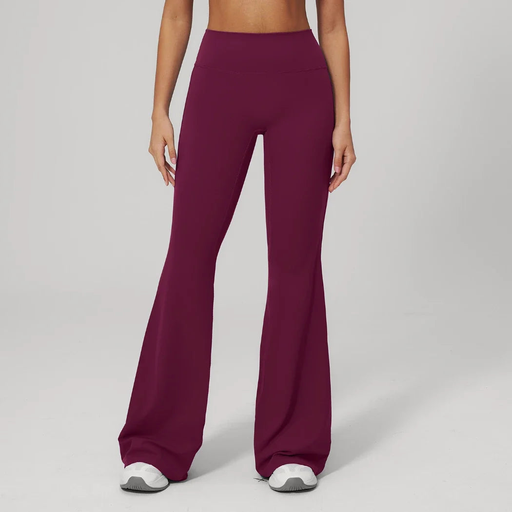 Pantalon de yoga évasé doux pour femme