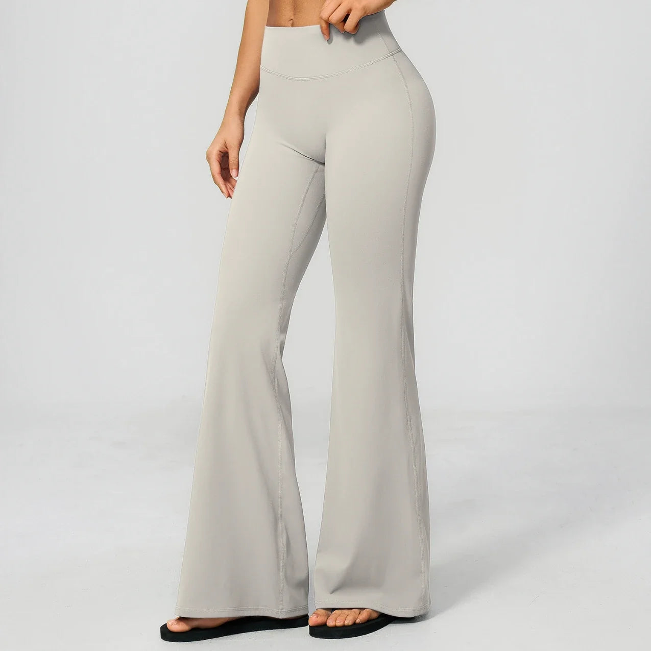Nouveau pantalon de yoga évasé brossé pour femme (été)