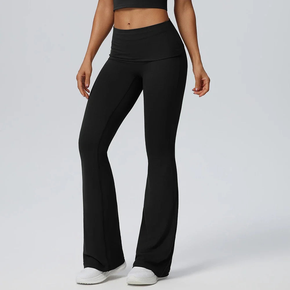 Pantalon de yoga évasé pour femmes