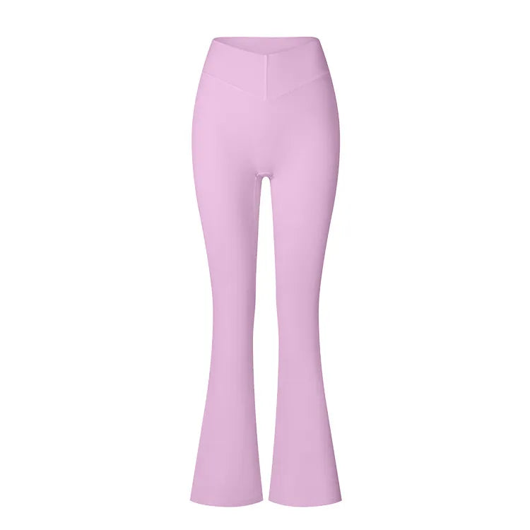 Pantalon patte d'éléphant taille haute