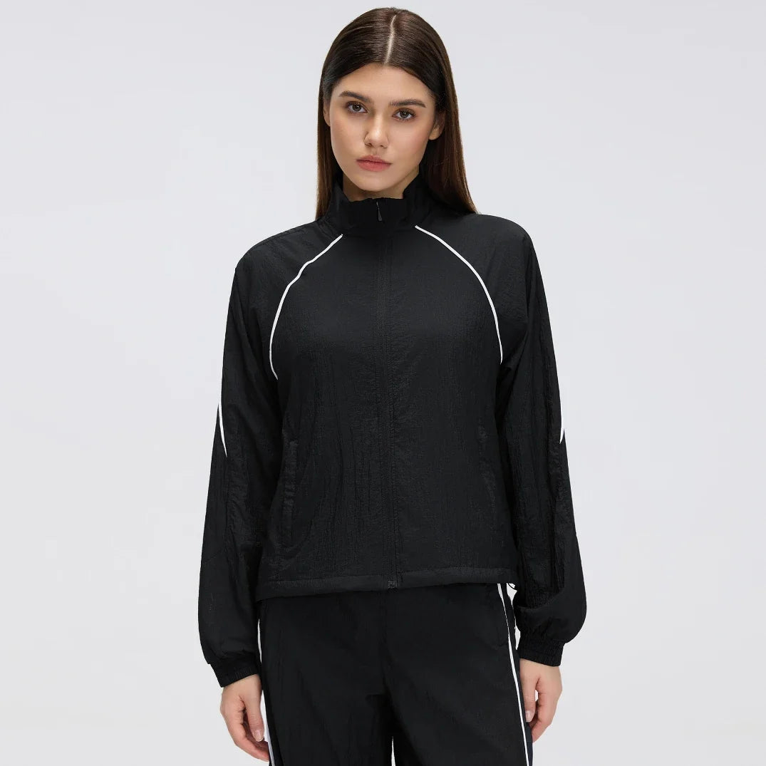 Veste coupe-vent ample et décontractée pour femme