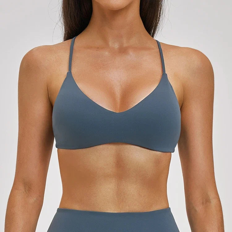 Soutien-gorge de sport de yoga dos en Y pour femmes