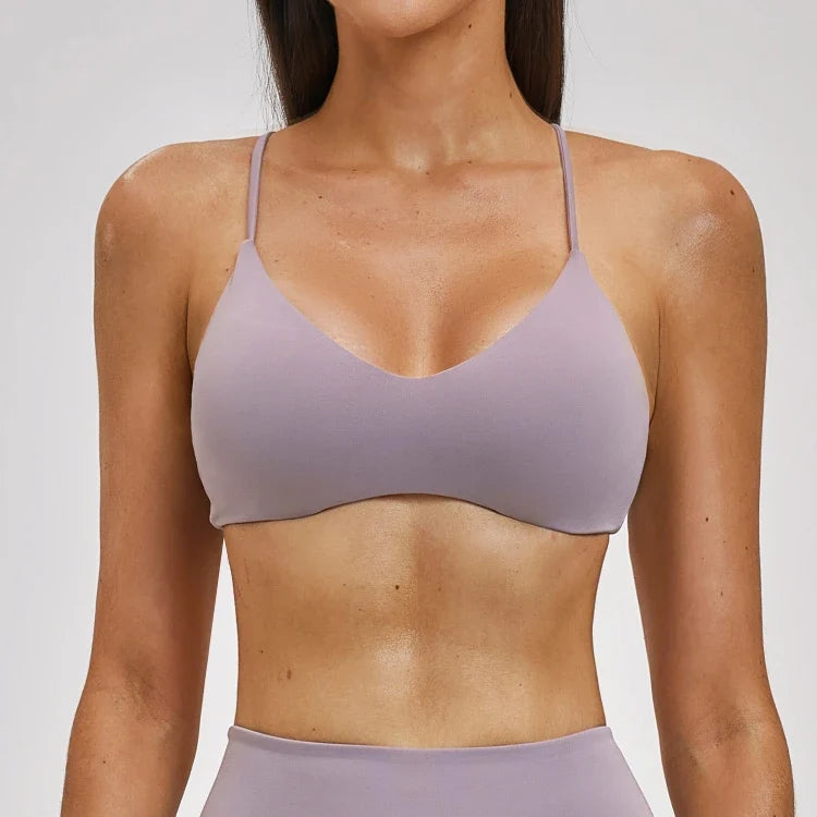 Soutien-gorge de sport de yoga dos en Y pour femmes