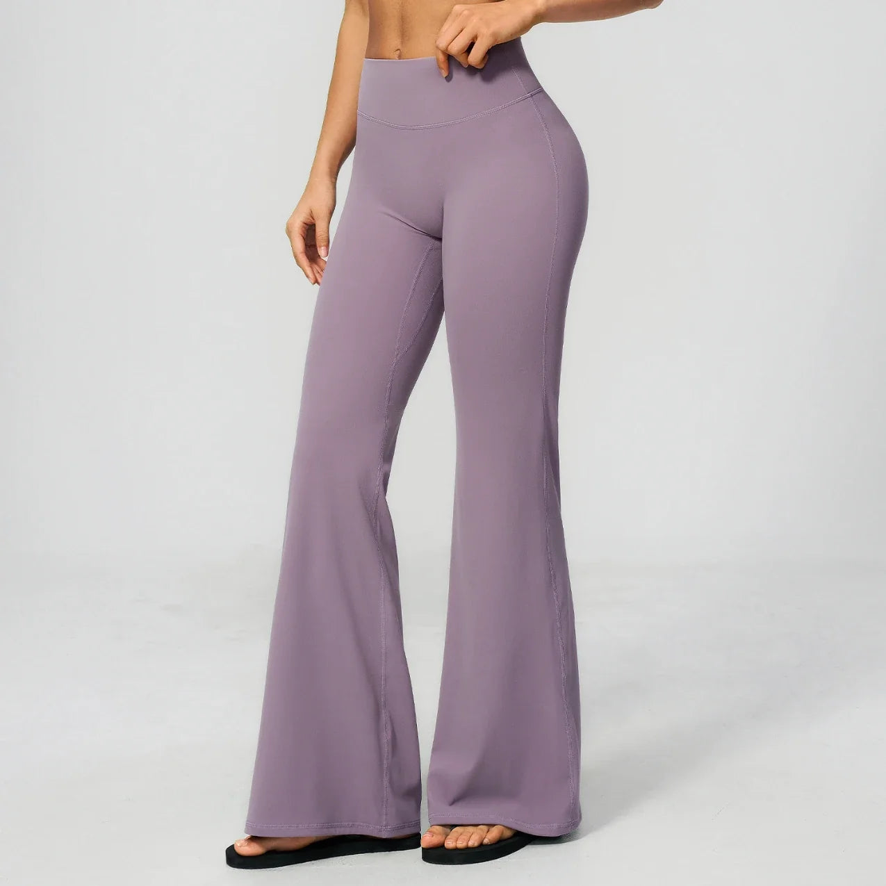 Nouveau pantalon de yoga évasé brossé pour femme (été)