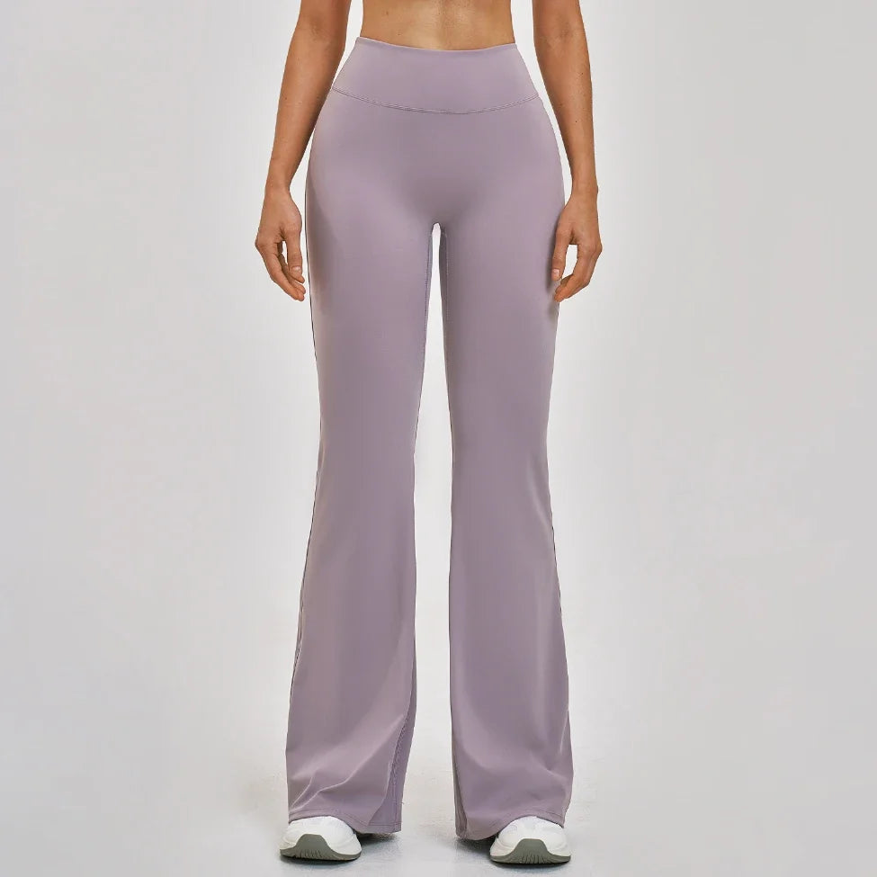 Pantalon de yoga évasé taille haute sculptant pour femme