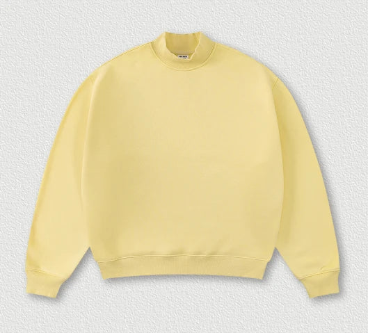 Sweat-shirt unisexe ample à col montant