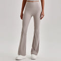 Pantalon de yoga évasé taille haute effet seconde peau