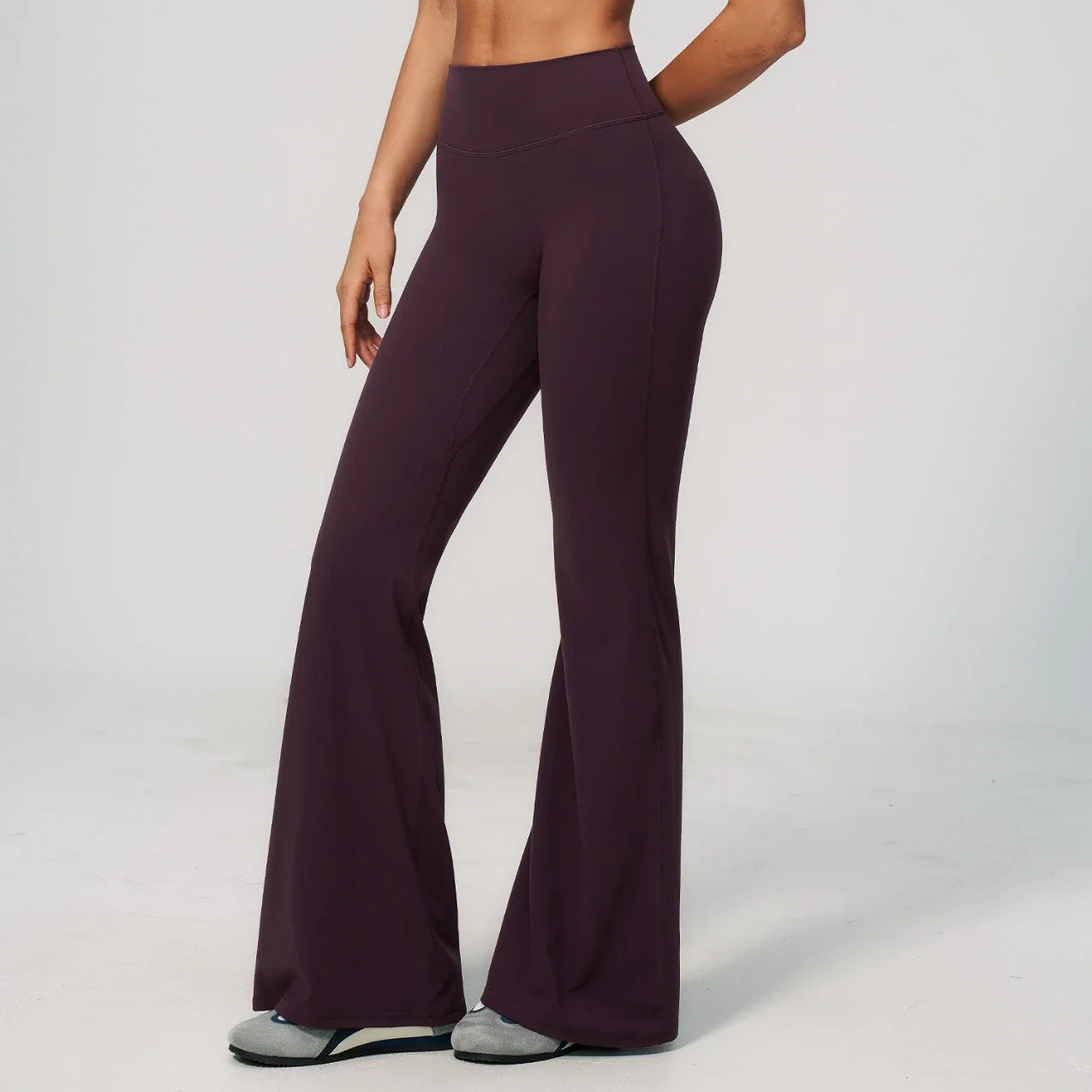 Nouveau pantalon de yoga évasé brossé pour femme (été)