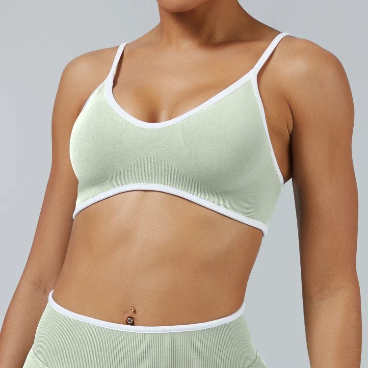 Vêtement d'extérieur sans coutures, brassière de course et de fitness