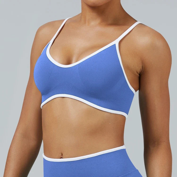 Vêtement d'extérieur sans coutures, brassière de course et de fitness