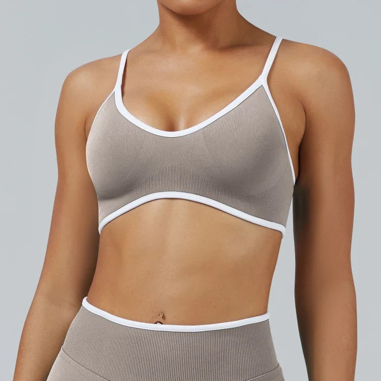 Vêtement d'extérieur sans coutures, brassière de course et de fitness
