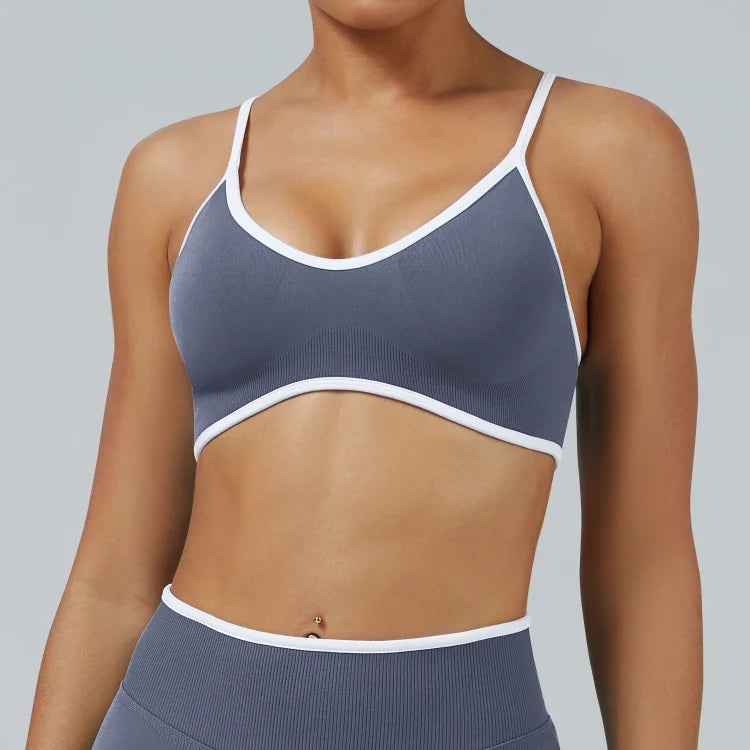 Vêtement d'extérieur sans coutures, brassière de course et de fitness