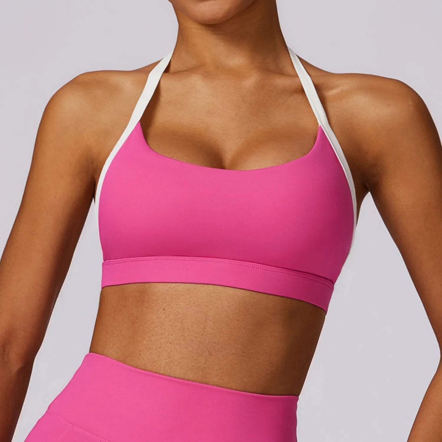Soutien-gorge de sport dos nu color-block
