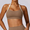 Soutien-gorge de sport dos nu color-block