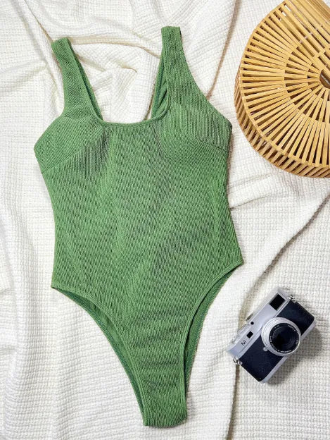 Maillot de bain une pièce vert pistache