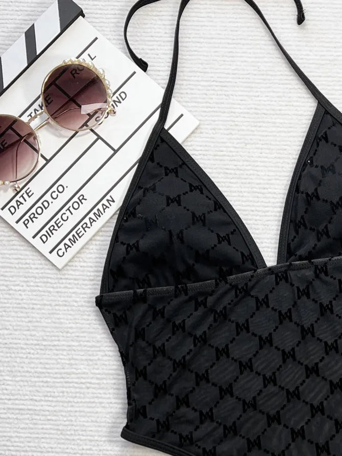 Body string bikini en résille sexy